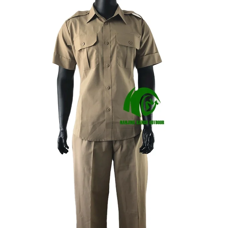 Kango Middle East  Customized Khaki Tactical Uniform Good Quality Wool Uniform BDU Desert Shirts