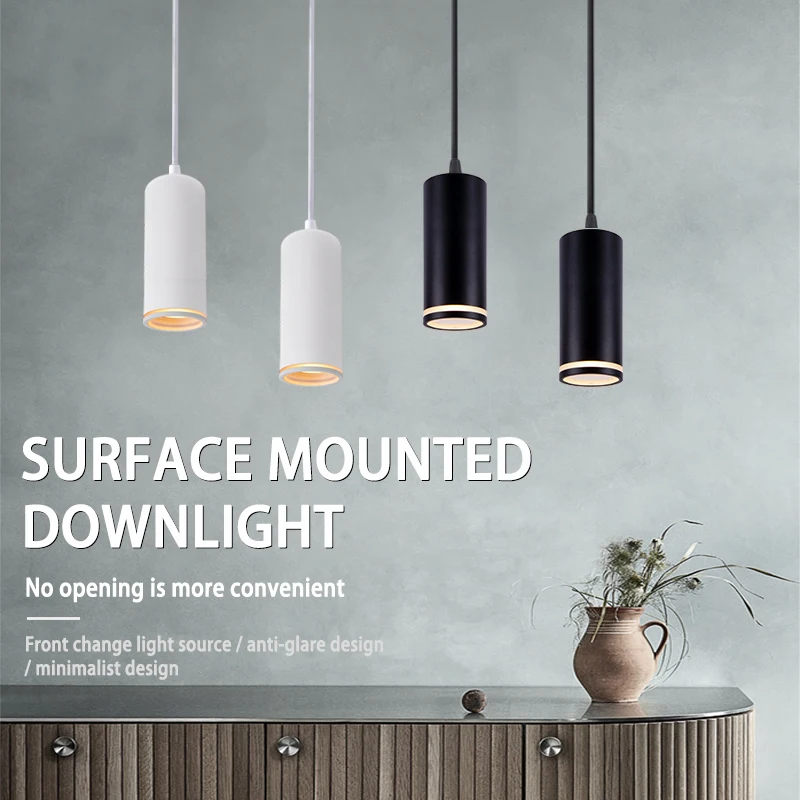 aluminum Commercial restaurant led cob  ceiling light downlight Surface mounted IP20 GU10 modern style  down light