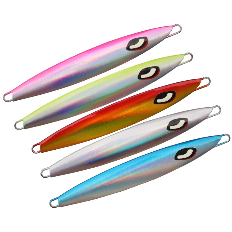 OEM ODM Fast Full Vertical Lead Jigging Lure 100g Good Laser Reflective Artificial Metal for Tuna Salmon Fishing Saltwater Lakes