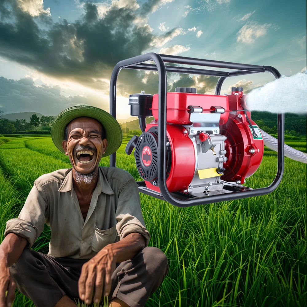 5hp дизельный двигатель водяной насос 2-дюймовый двухколесный