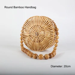 2021 дизайнерская Новая модная трендовая бамбуковая сумочка, сумка из натурального бамбука