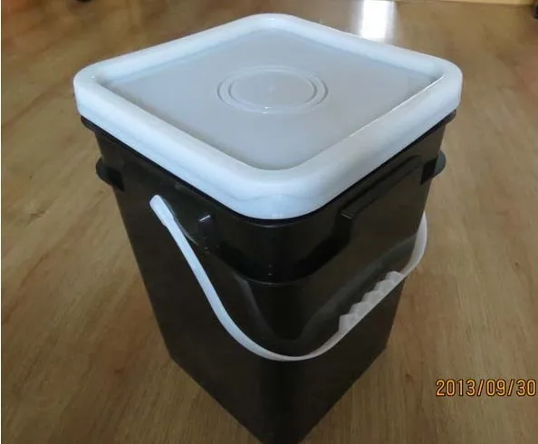 5 галлонов 20 л 30 л черный квадратный ведро пластиковый ствол