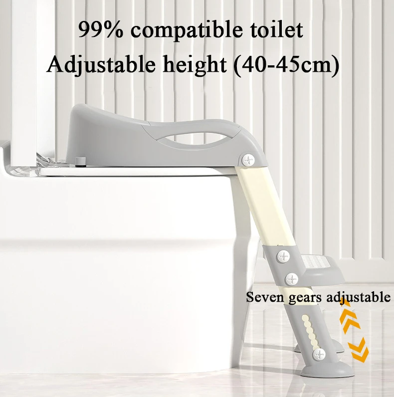 Eco-friendly Plastic Baby Potty Toilet Training Foldable Potty Ladder Toilet Trainer For Kids And Toddlers