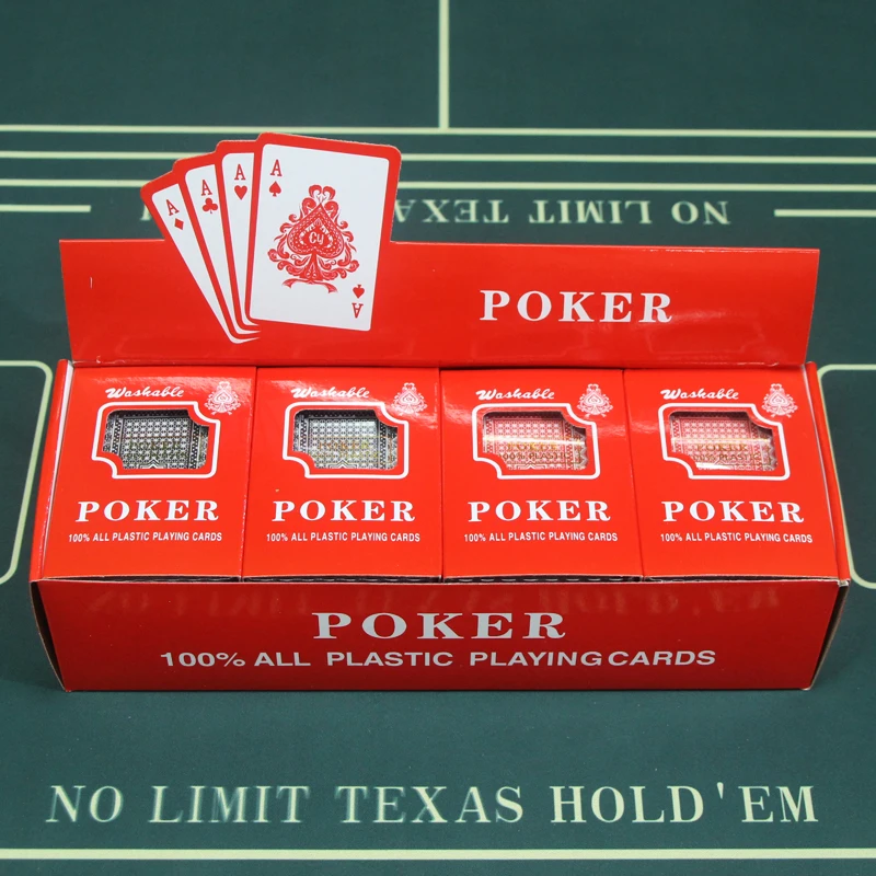 New Quality Plastic Poker Smooth Waterproof Black Playing Cards Gold plated Creative Gift Durable Poker Board Games custom decks