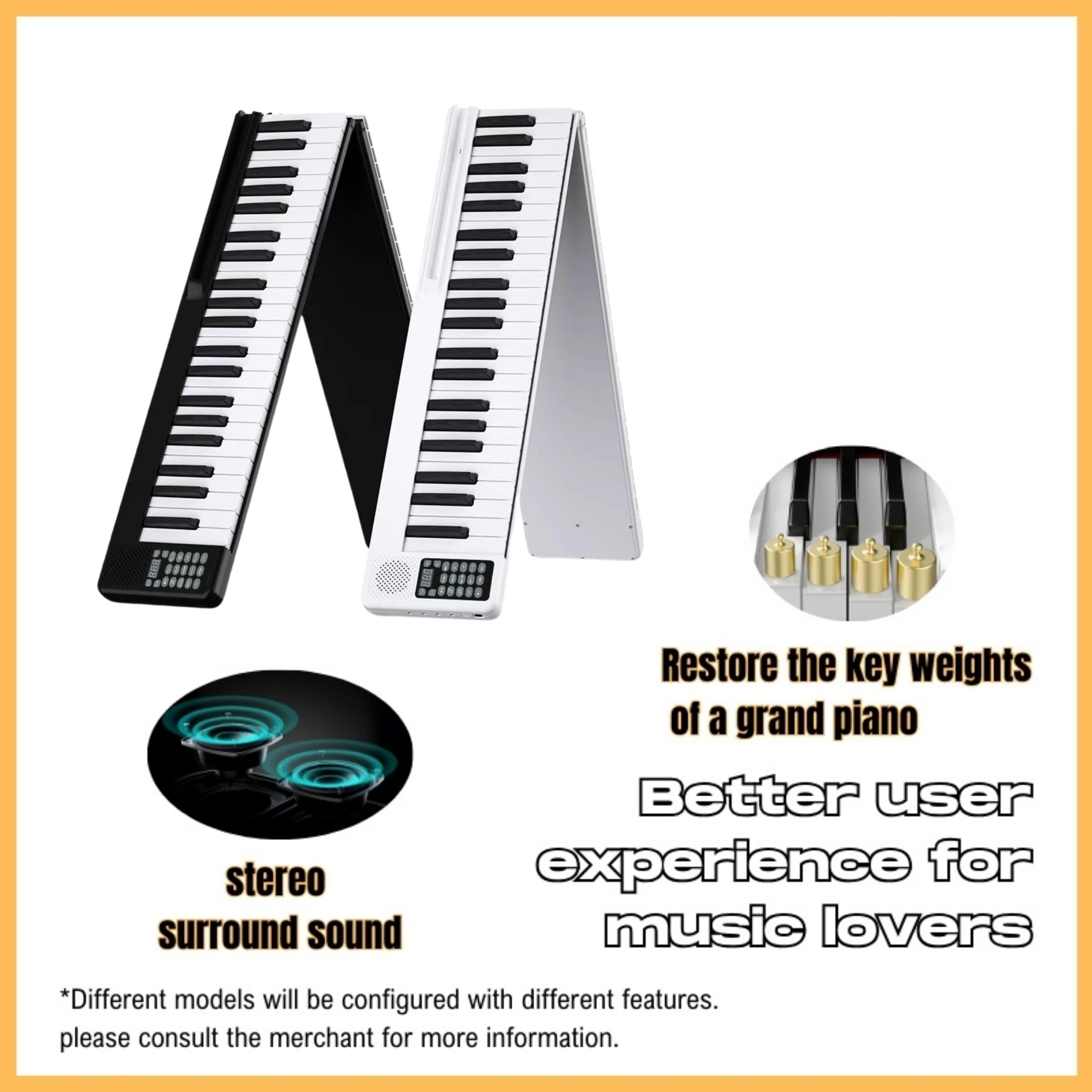 88-Key Digital Piano - Professional Electric Keyboard and Electronic Organ with USB and MP3 for Aspiring Musicians