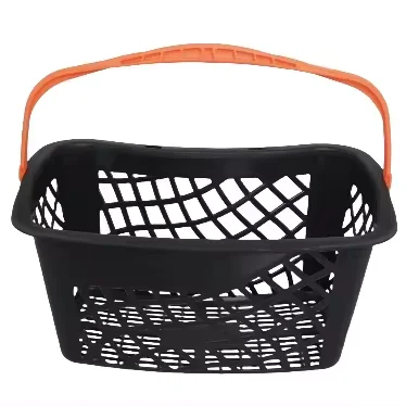 plastic basket grocery plastic 20 L Shopping Basket unfolding metal supermarket