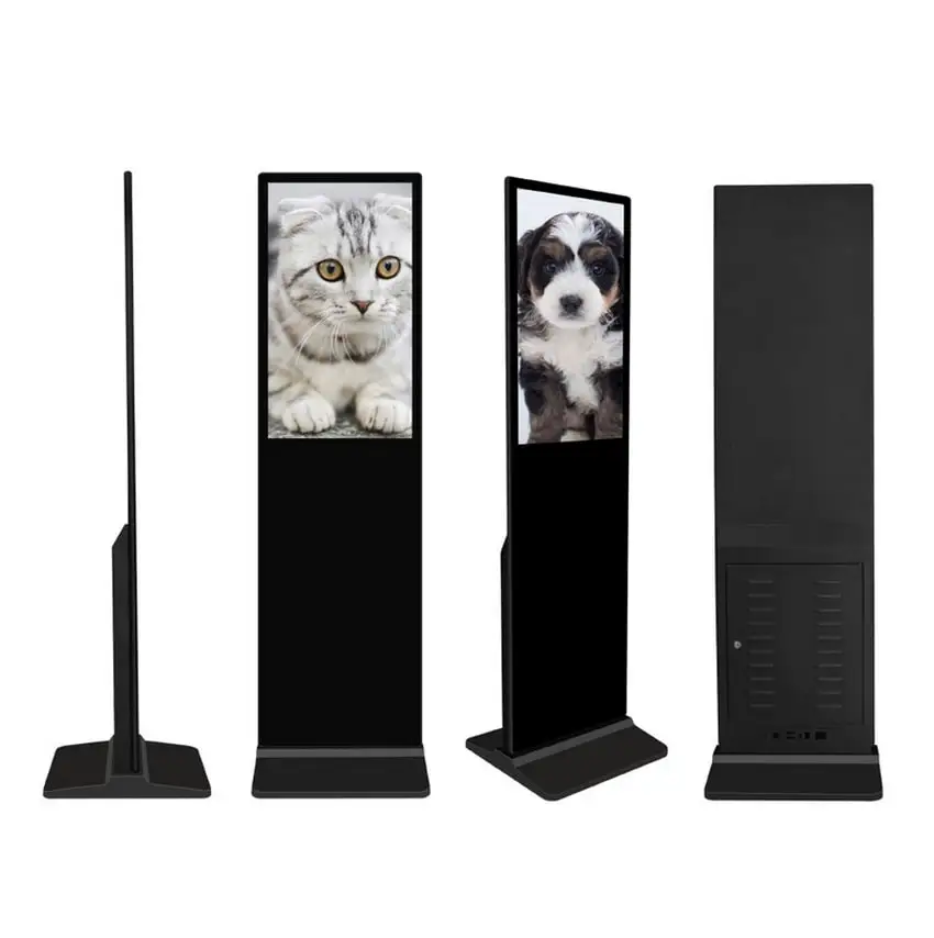 32 inch wifi free standing advertising player touch screen digital signage totem shopping mall kiosk