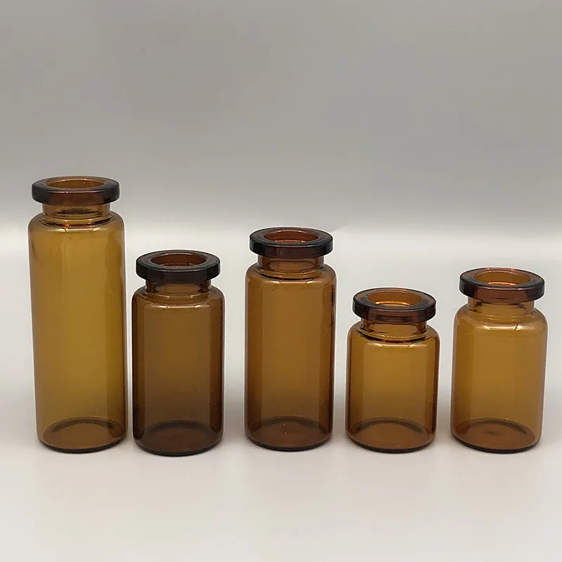 Low price china wholesale 1ml/2ml/3ml small amber glass vial vitamin b12 vials for injections