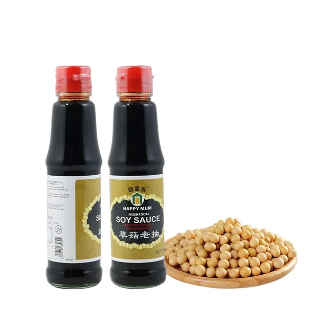 Chinese Fermented Seasoning Premium Soya Sauce HALAL NON-GMO Mushroom Soy Sauce