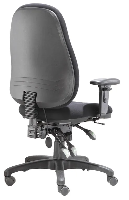 Durable 3 lever heavy duty mechanism fabric office chair