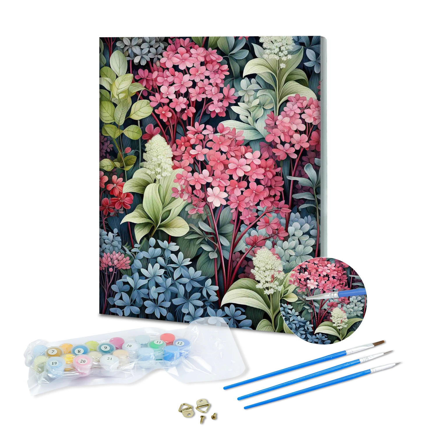 Personalized Oil Painting Diy Floral Castle Paris Paint By Number For Adult And Kids Home Decoration Items