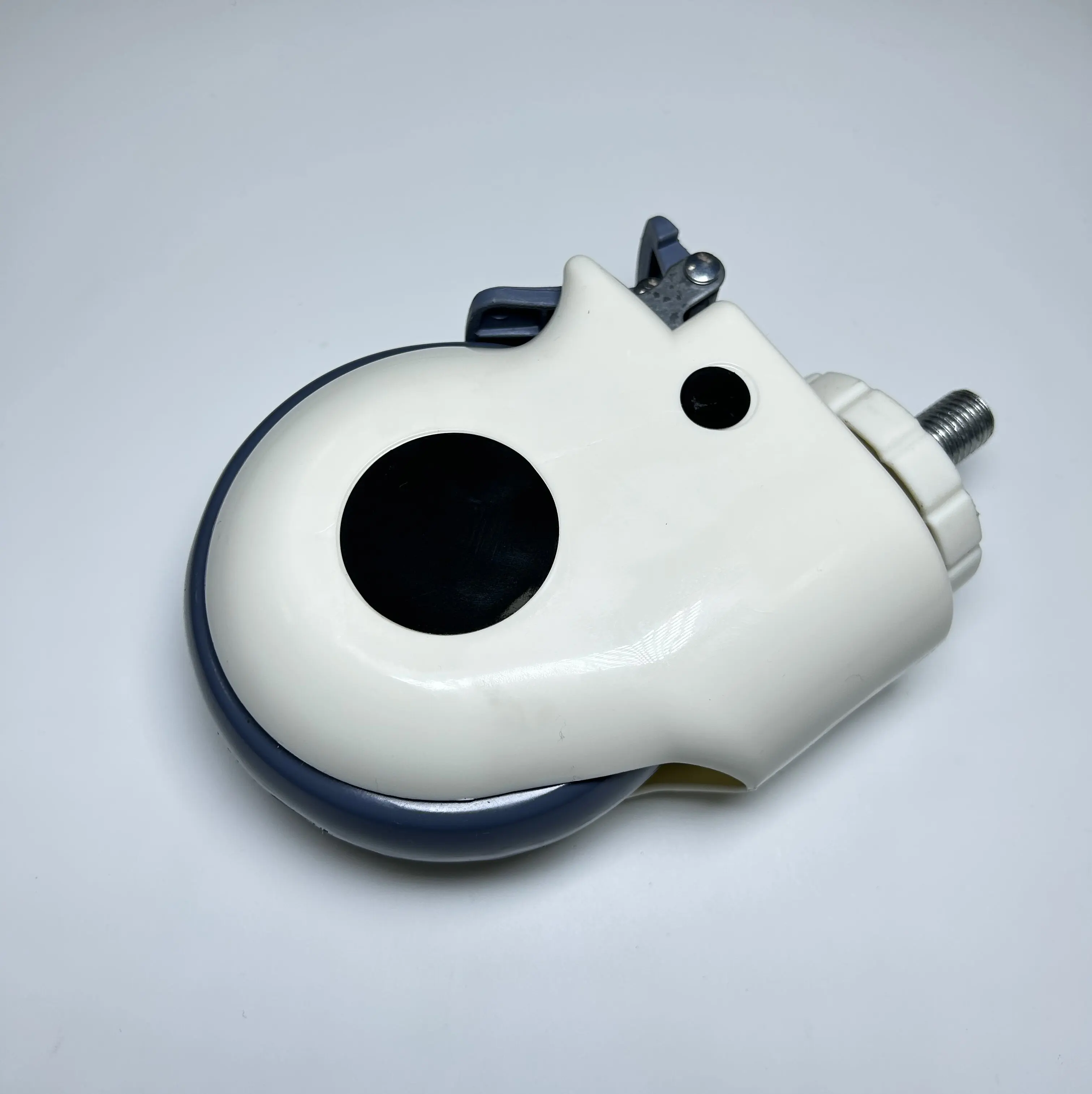 5 inch twin-wheels threaded stem casters medical caster wheels with brake for hospital bed