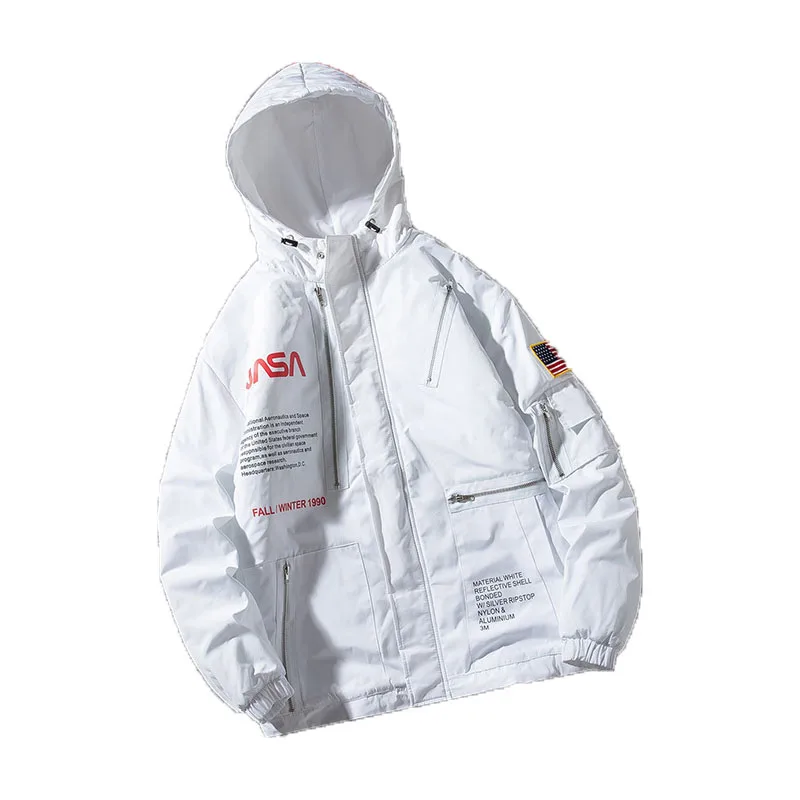 Wholesale Men 100% High Quality Add Cotton NASA Bomber Flight Jacket