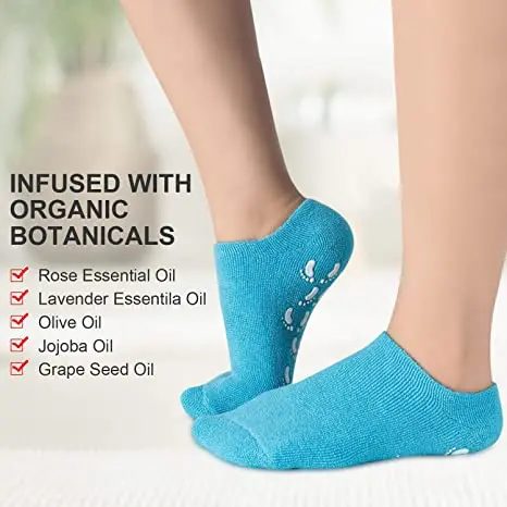 Wholesale Gel Moisture Socks Spa Socks Moisturizing Spa Aloe Gel Infused Socks