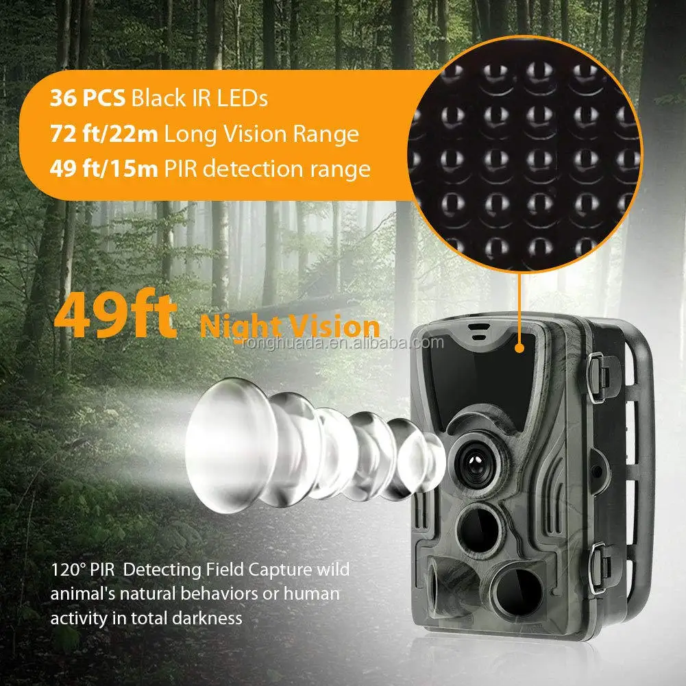 HC-810M 2G Hunting Wireless 1080P MMS P SMS Waterproof Infrared Night Vision Wildlife Trail Camera 10