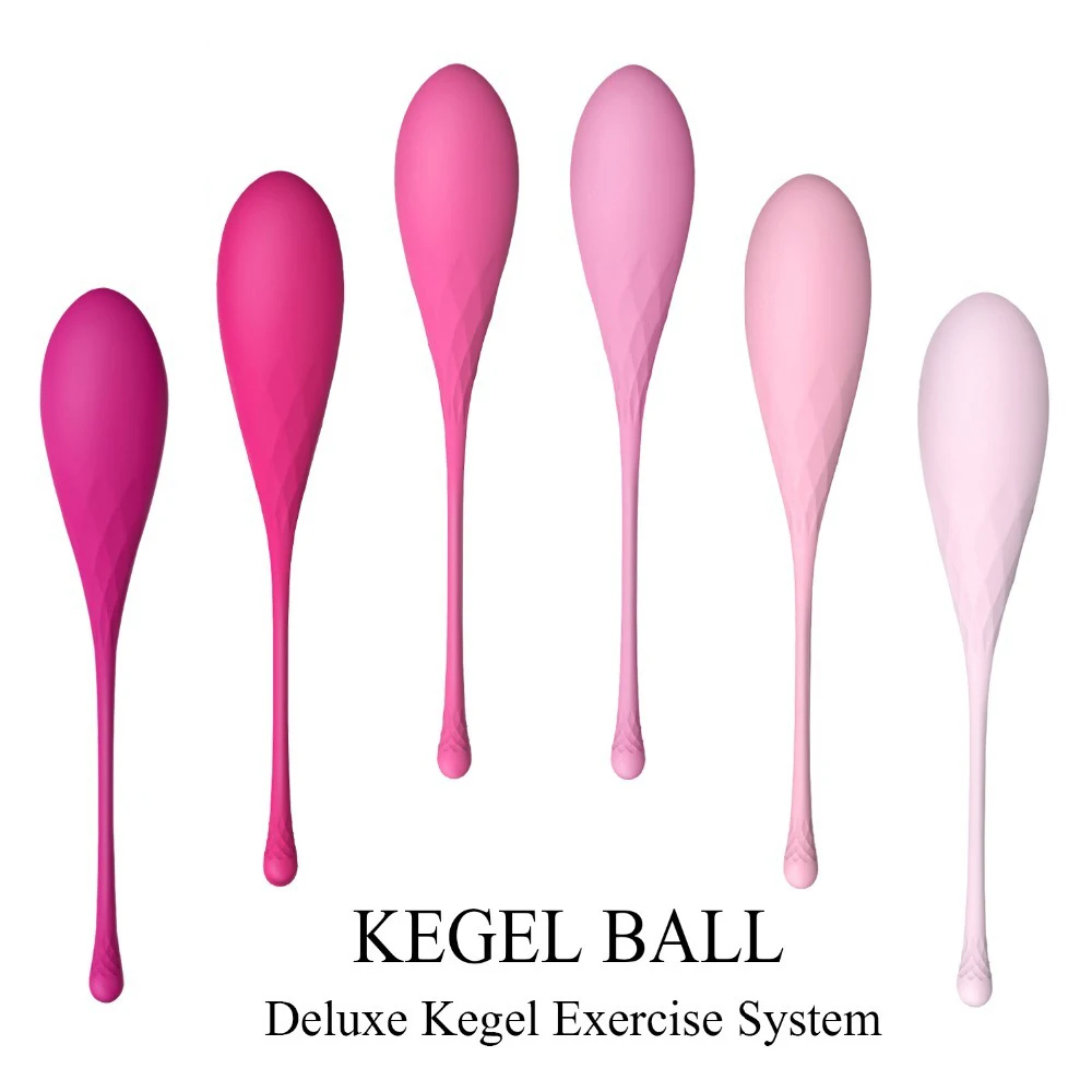 6pcs/set Smart Kegel Ball Vaginal Dumbbells Kegel Ben Wa Ball Vibrator massager Vaginal Training Exercise Sex Toys For Women