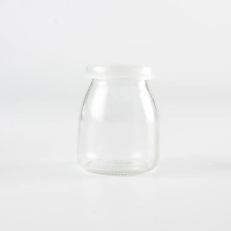 Manufacturers wholesale glass transparent 100ml pudding small jelly bottle yogurt cup wishing star cork cover drift bottle