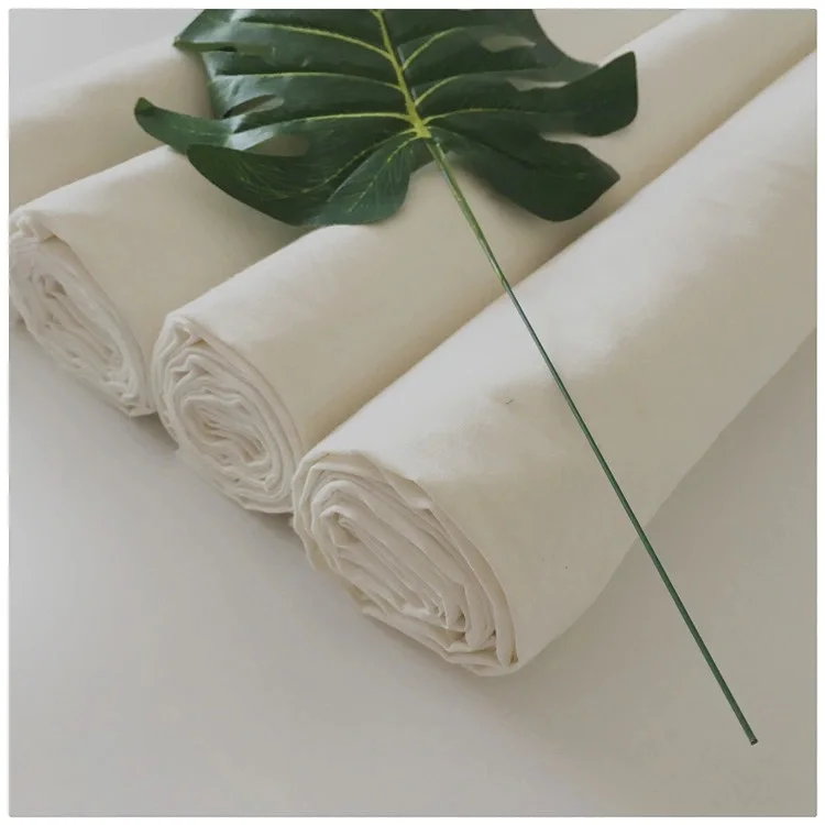 Factory Supplier Grey Textile TC 65/35 80/20 CVC 45*45 88*64 96*72 110*76 Raw Material Cloth Unbleached Greige Fabric