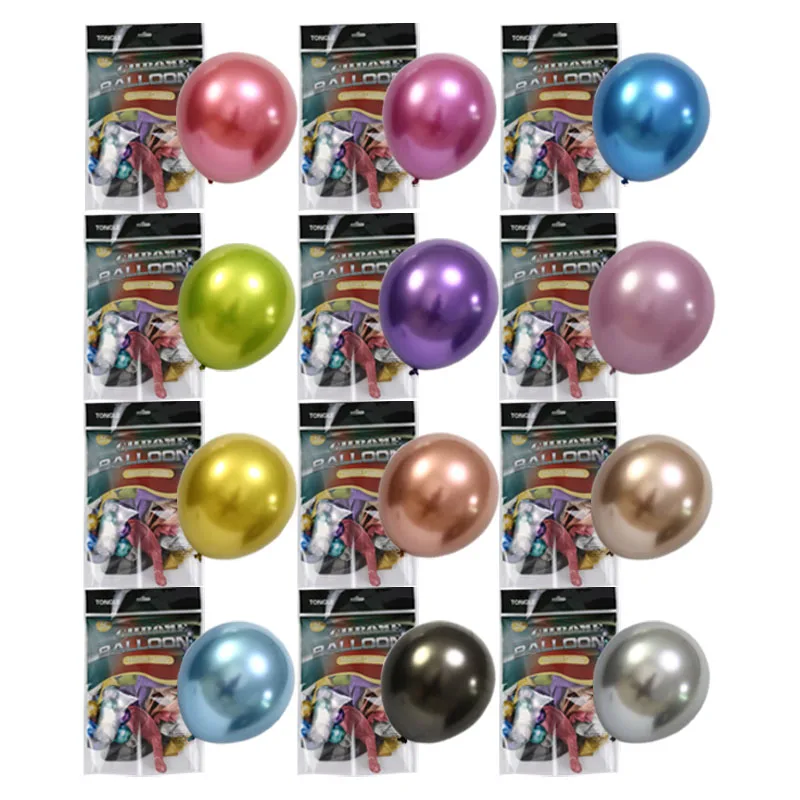 Tongle  high quality inflatable rubber balloon/ printing decoration pearlized metallic latex balloon