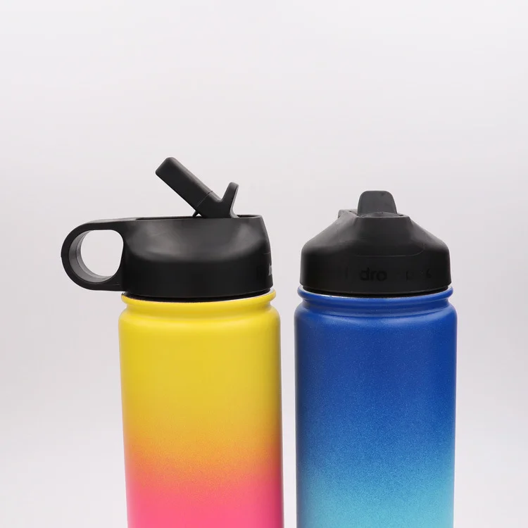BPA Free Thermos Wide Mouth Sport Replacement Straw Cap Lids for Hydro Stainless Steel Water Bottle Vacuum Flask