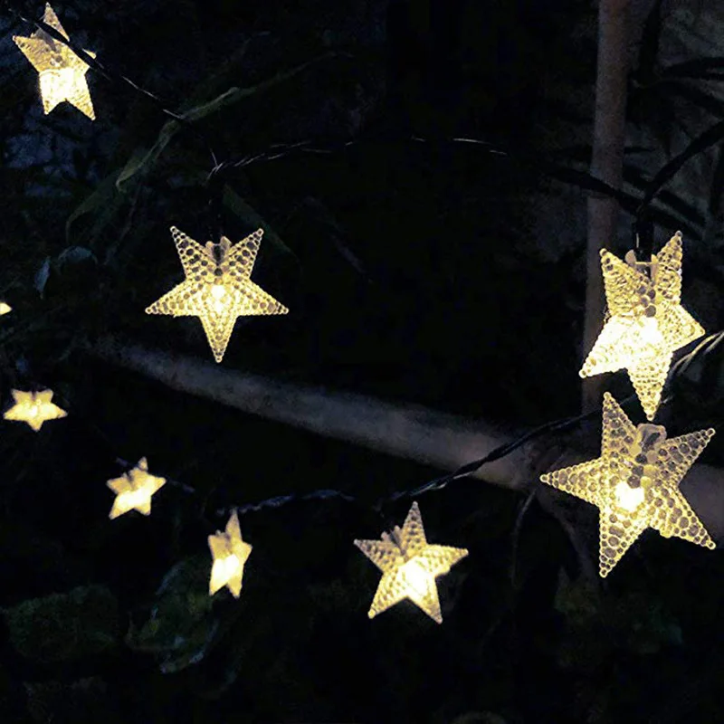 Solar Lamp 5m 7m 12m Star Power LED String Fairy Lights 6V Solar Garlands Garden Christmas Decor For Outdoor