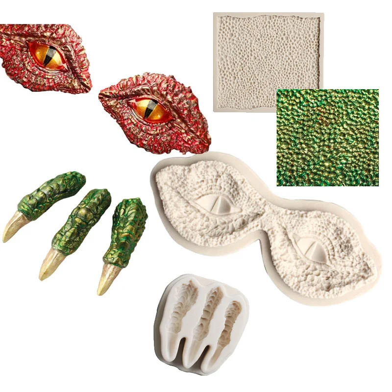 Longan dragon claw dragon scale liquid silicone mold Dragon Claws Sugarcraft Silicone Mold Fondant Forms Baking Chocolate Mold