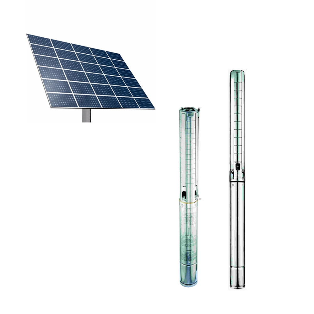 1HP-300HP Solar Powered Deep Well Water Pumps For Solar Farm System