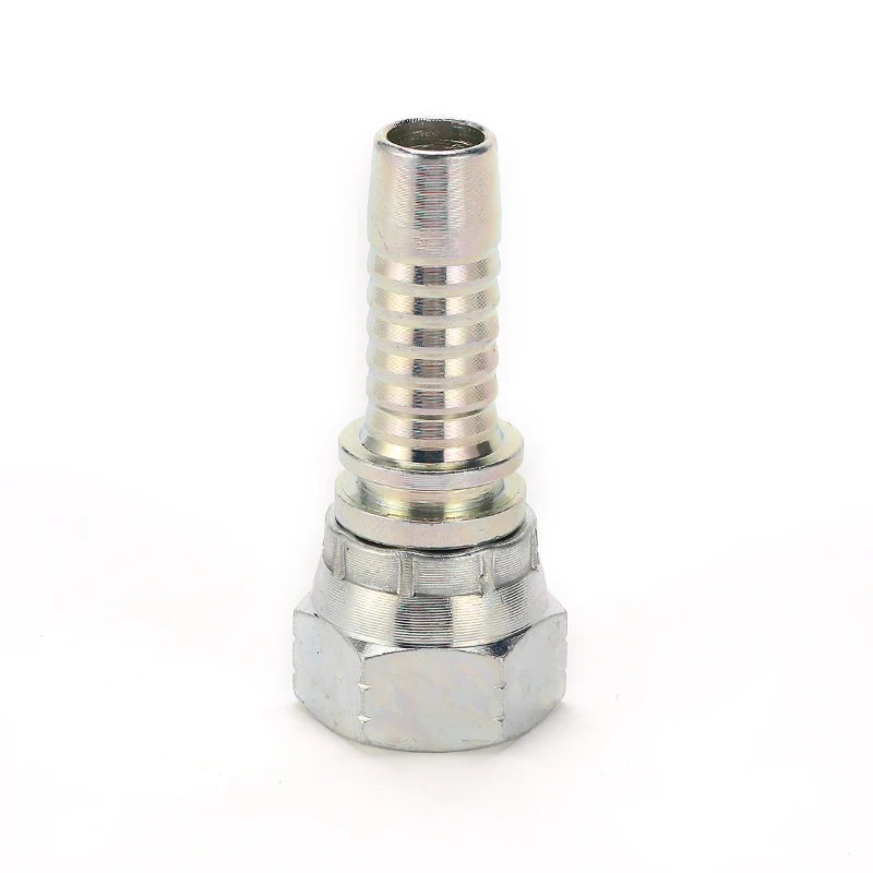 Stock available female straight jic flare crimped type hydraulic pipe fittings