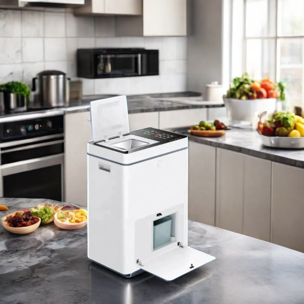 Automatic Electric Kitchen Food Waste Compactor Grinding Chamber 60 Home Kitchen Household Commutator Motor 200 Stainless Steel