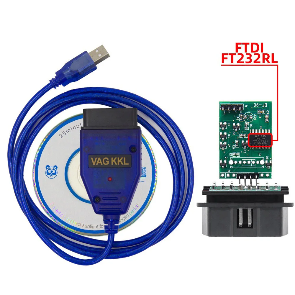 VAG KKL 409 Интерфейс USB высококачественный диагностический кабель с чипом FT232RL 1 диагностики