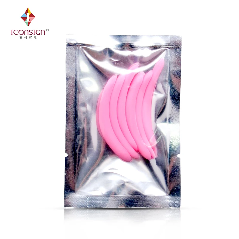 Colorful pink lashes perming lifts  perm lift silicone pads