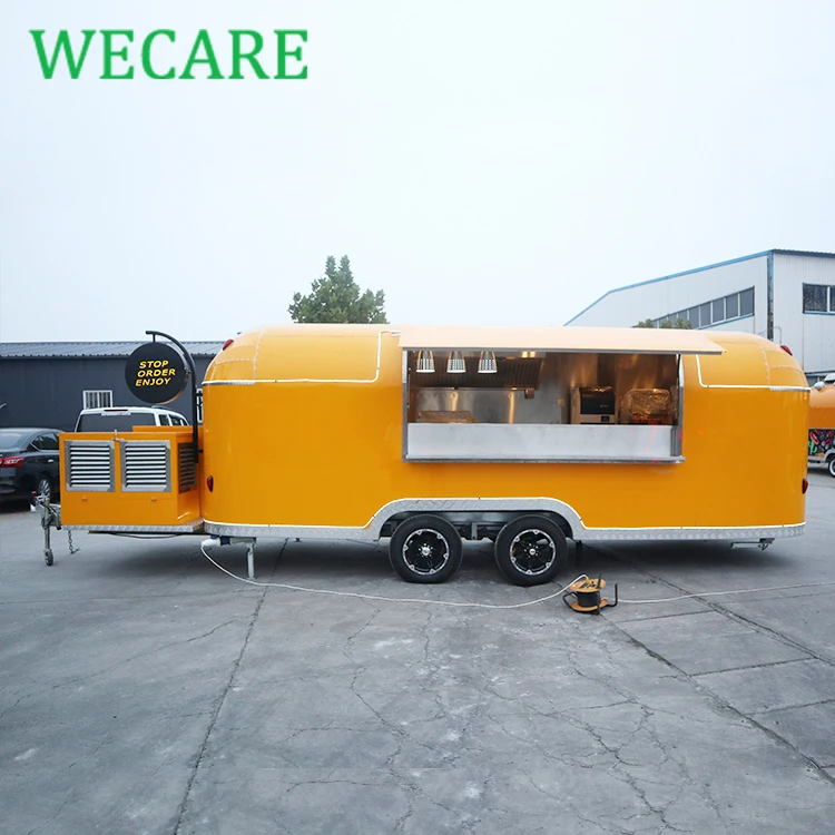 
Wecare concession airstream catering trailer mobile fast food cart, mobile food truck With CE & EEC 