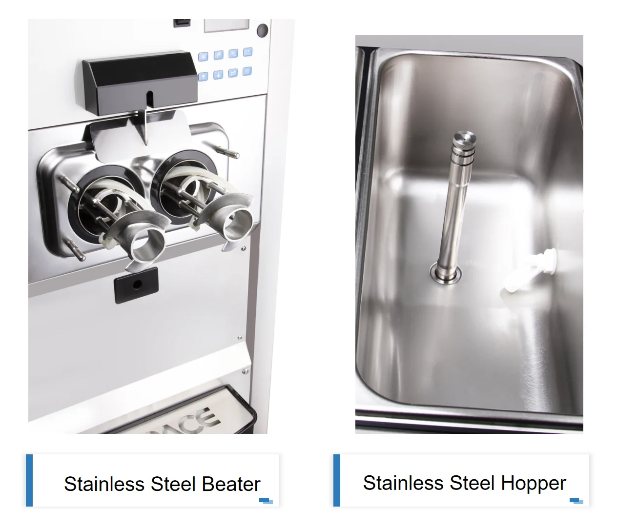 SPACE 3 flavor Soft Ice Cream Machine top ten 2+1 mixed softy ice cream machine