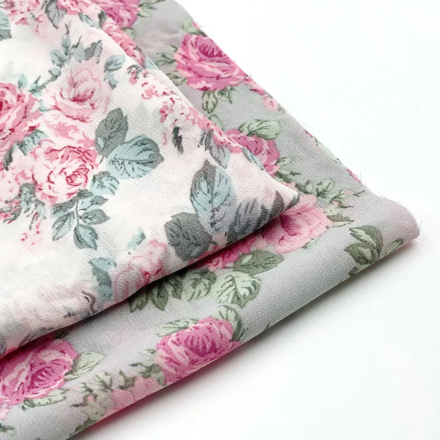 Wholesale price hight quality material plain voile georgette crepe shifon pure poly stand 75D fabric chiffon