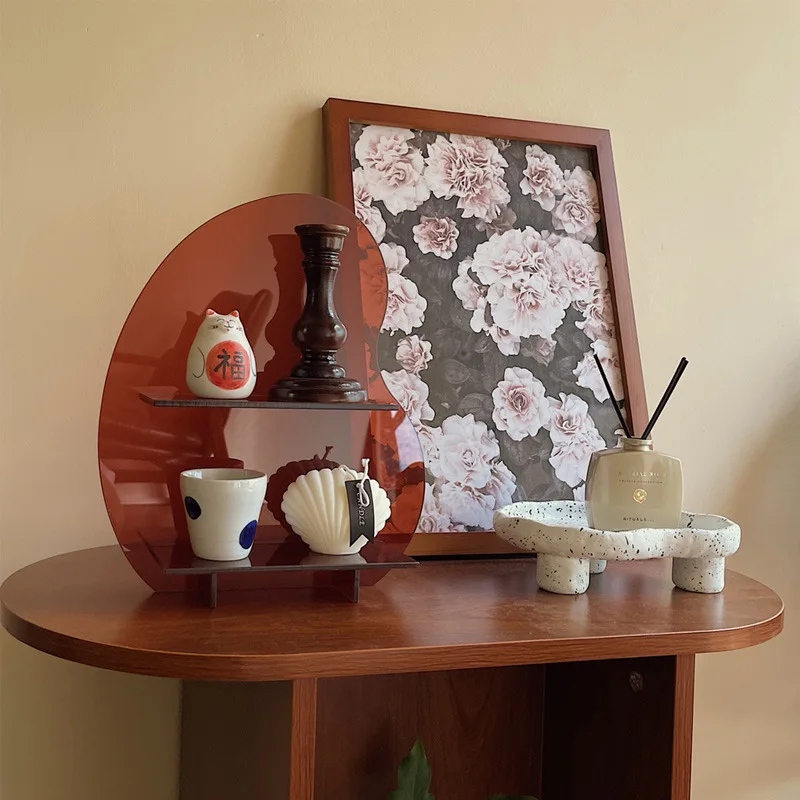 Acrylic Shelf Home Decorations For Living Room Product Shoot Props Acrylic Display Shelf