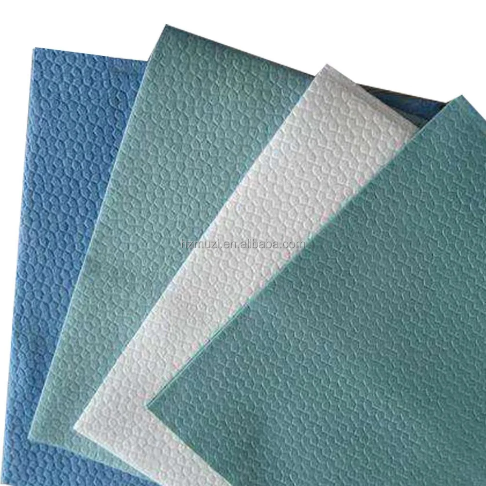 Disposable Heavy Duty Nonwoven Woodpulp Cellulose  Workshop Cleanroom Wipe Industrial Paper Wipe Roll