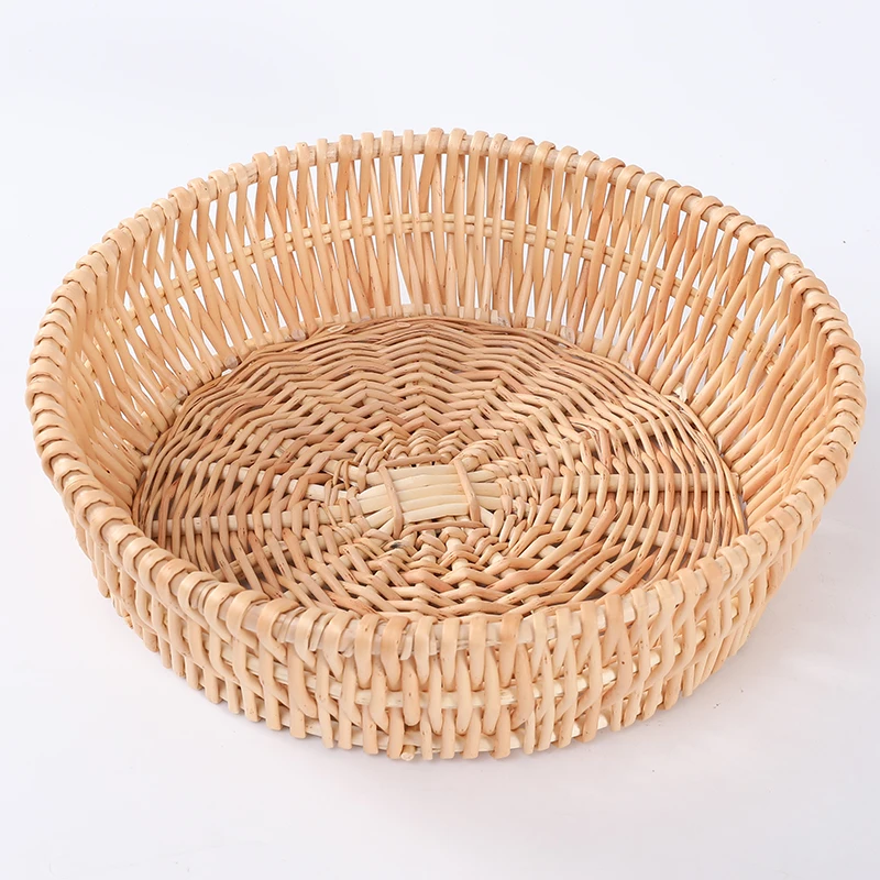 Custom Your Own Round Oval Handmade Wicker Gift With Handles Willow Basket