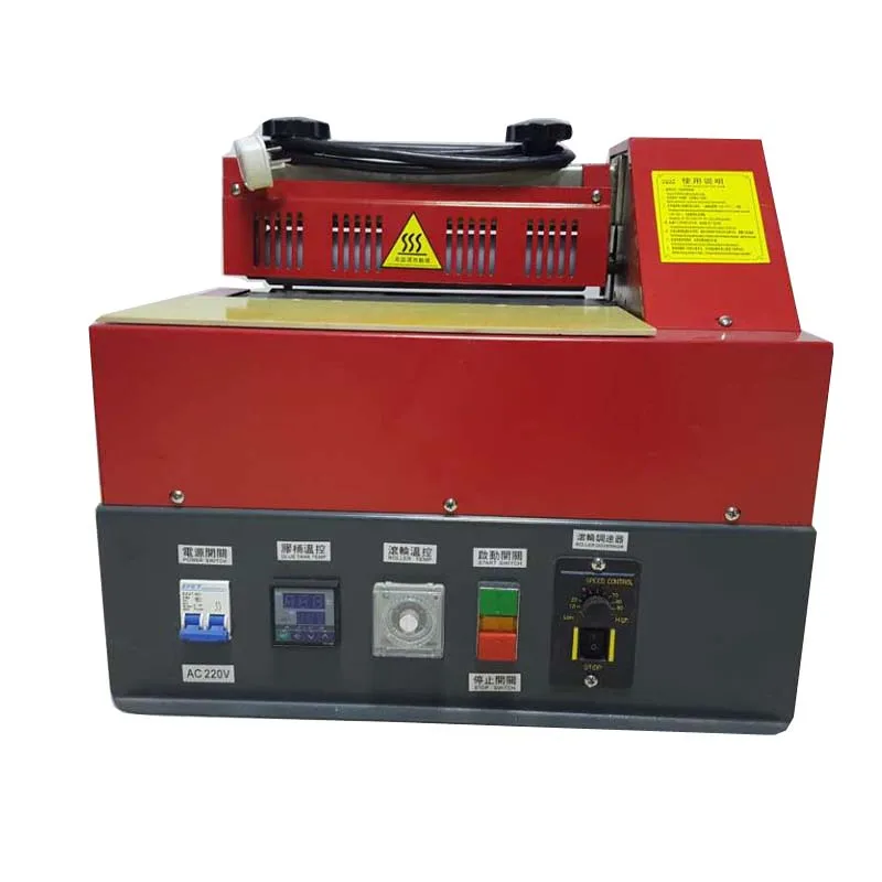 hot melt adhesive roll cememting coating shoe glue machine