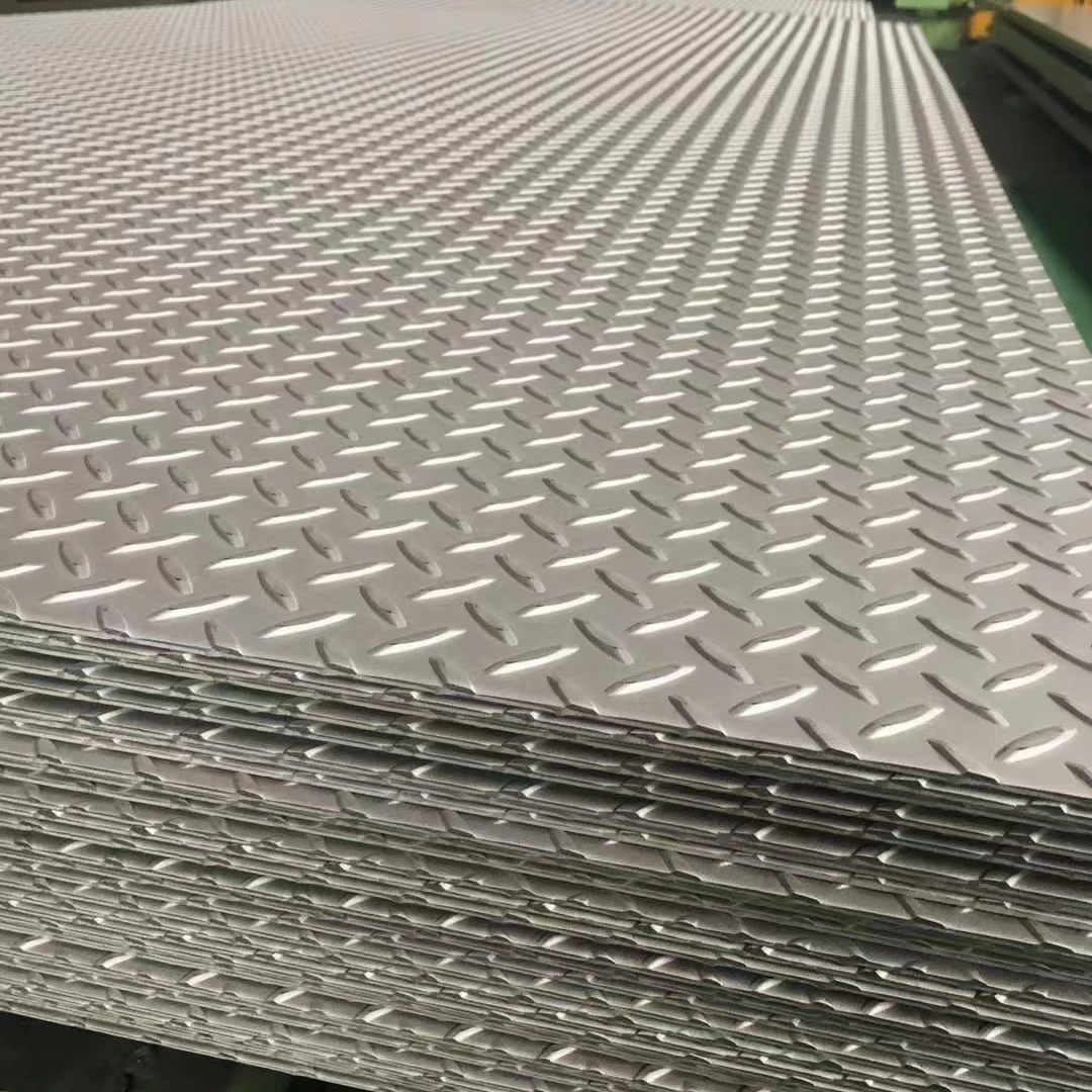 ASTM 201 304 316L Stainless Checker Plate Good Price Tear Drop Diamond Stainless Steel Checkered Plate sheet for construction