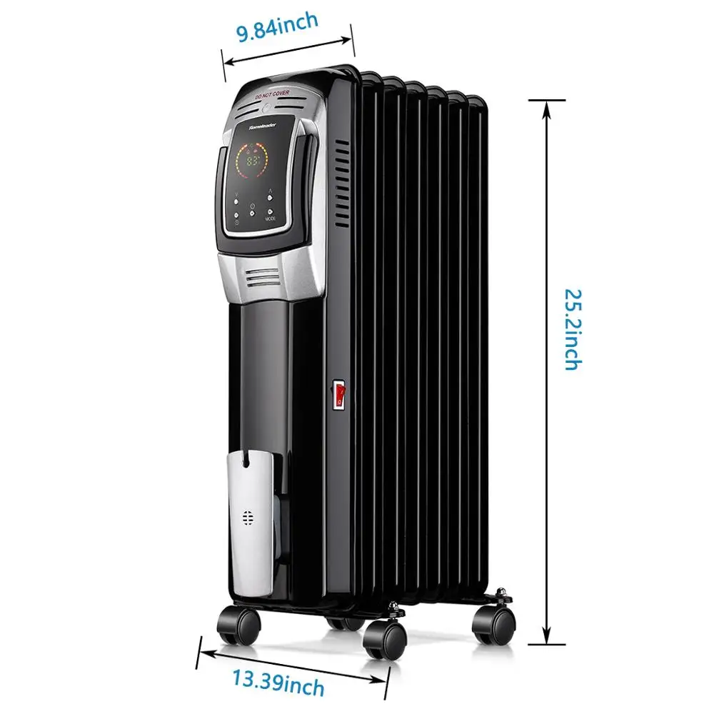 1000W 1500W 2000W 2500W 3000W Freestanding or desktop App model 7fins 9fins 11fins radiator filled oil heater
