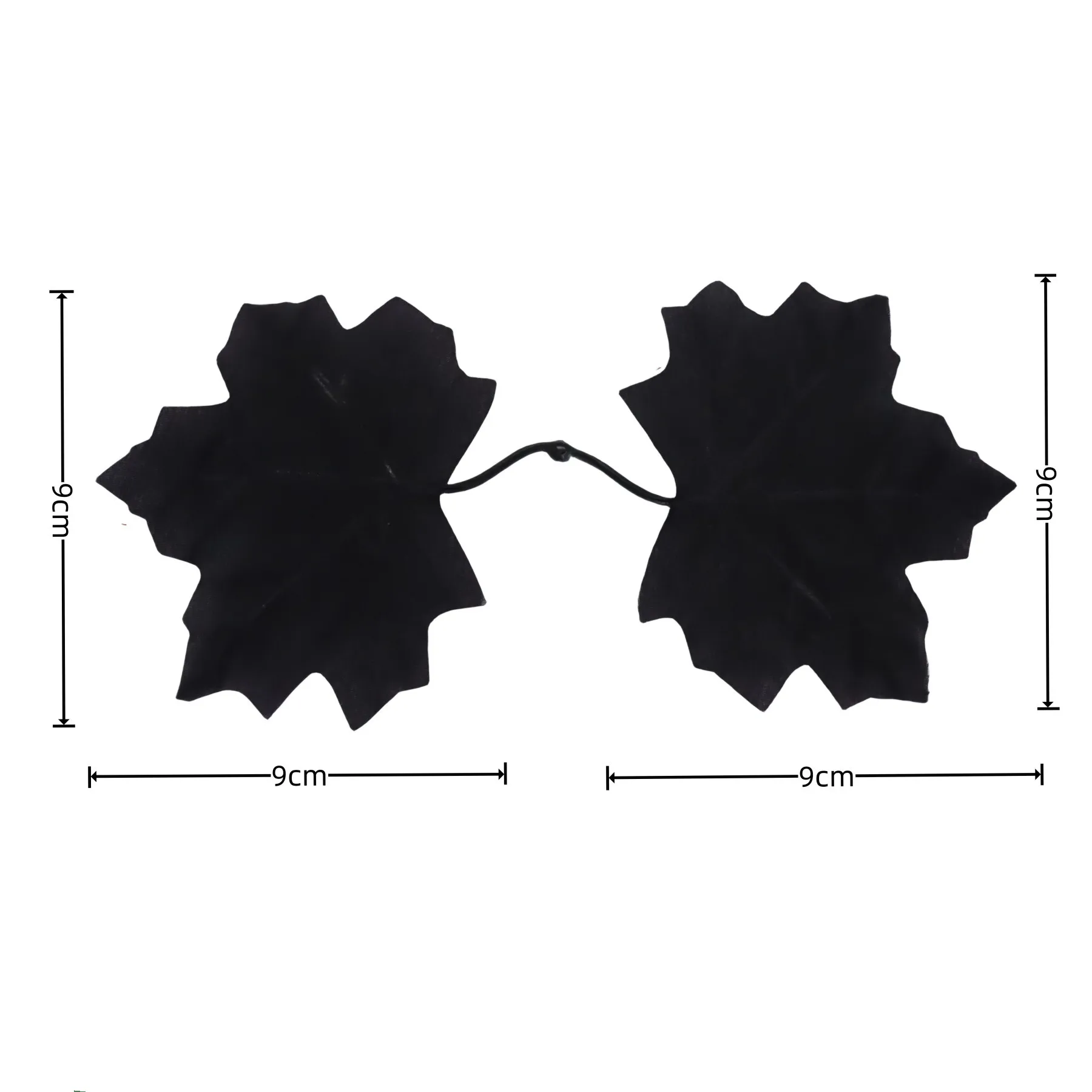 Double Maple Halloween Harvest Festival Wedding Hotel floral decorated yellow autumn leaves simulating artificial maple leaves