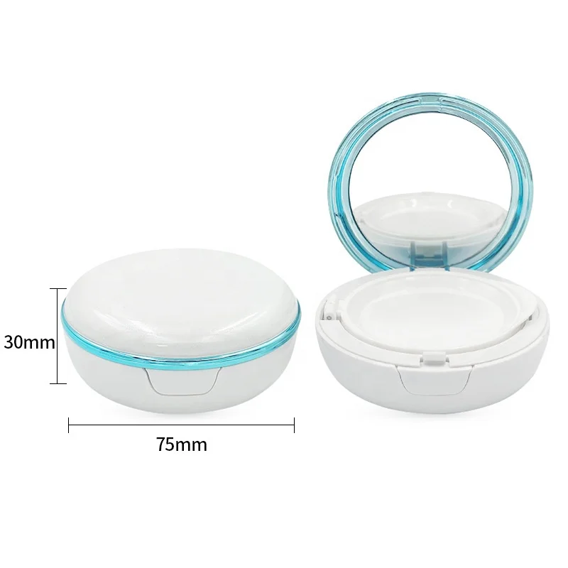 Luxury best price low height thin cosmetic air cushion bb case compact makeup container cosmetic compact