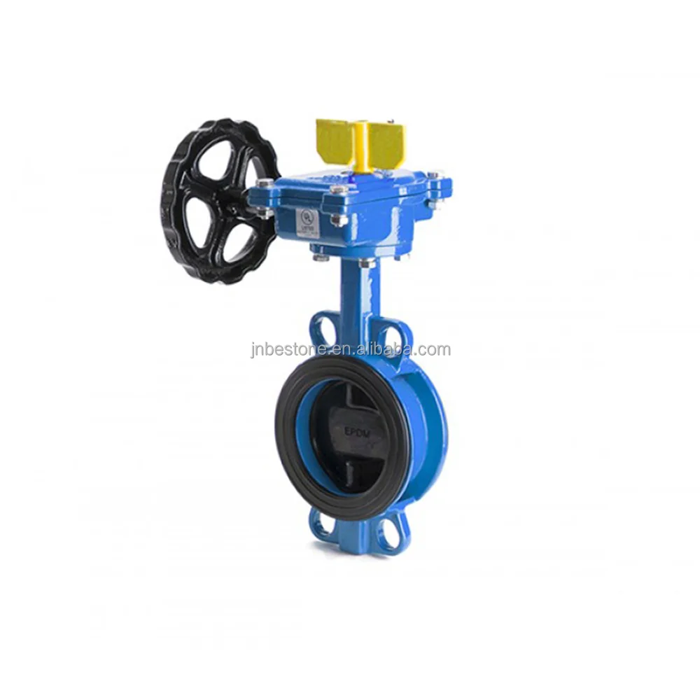 hand lever operate Wafer butterfly Valve, ductile iron resilient seated Wafer Butterfly Valve
