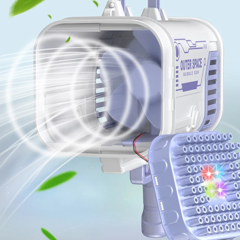 Glow Light Up Bubbles Blaster Blower Toys 80 Holes 10 Holes Bazooka Gatling Cheap Led Flashing Automatic Bubble Shooter Gun Toy