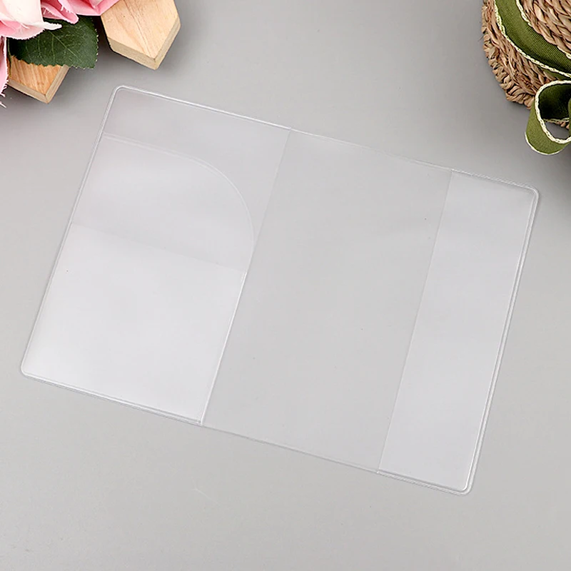 Factory custom Portable Clear Waterproof Protecting Passport plastic Sleeve Passport Case PVC Passport Holder