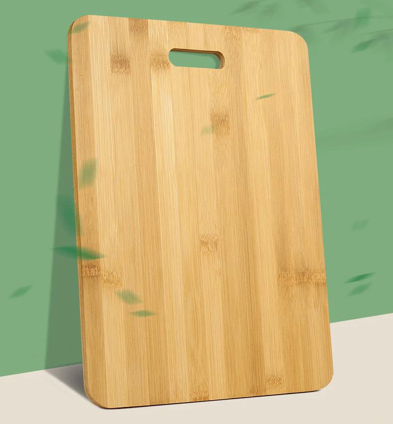 Бамбуковый набор разделочной доски из натурального дуба с квадратным узором лазерным логотипом одноразовый безопасный материал деревянной доской