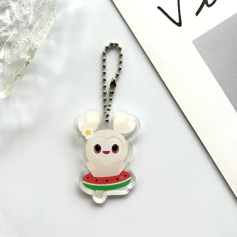 KPOP TWICE Keychain JAPAN POPUP STORE 2023 Summer Cartoon Keyring Accessories Bag Pendant Sana JiHyo DaHyun NAYEON Fans Collect