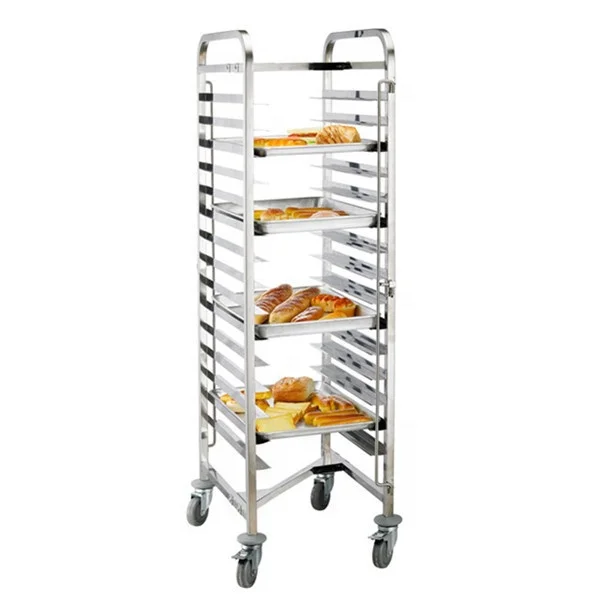 Wholesale commercial stainless steel bread baking cooling rack/bread cooling trolley rack/storage shelving racking