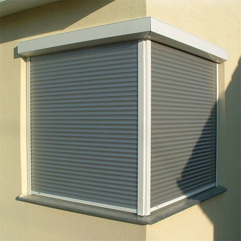 TOMA -Aluminium Double Layers Foam Slats. aluminum electric roller shutter with mini remote controller