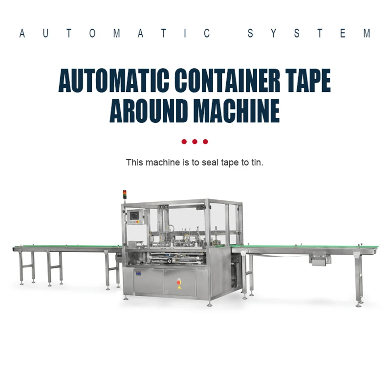 New Invention Products Stainless Steel As-Single Head Container Tape Around Machine